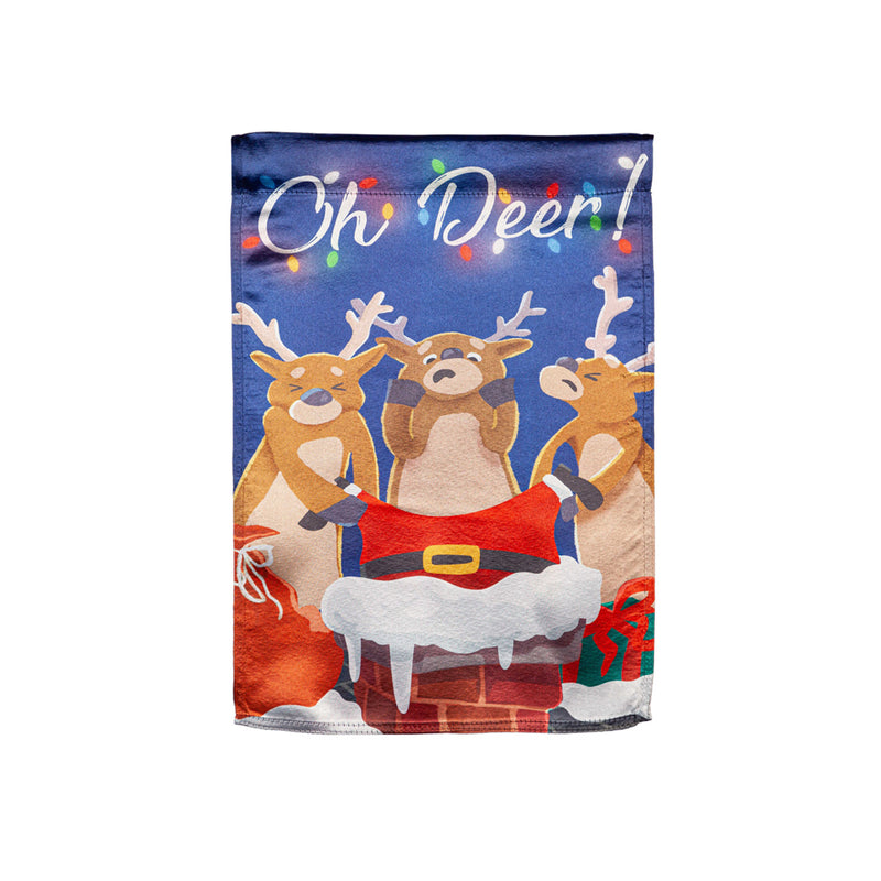 Oh Deer Lustre House Flag,13lu11231