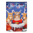 Oh Deer Lustre House Flag,13lu11231
