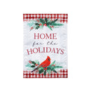 Holiday Cardinal Moire House Flag,13m11159