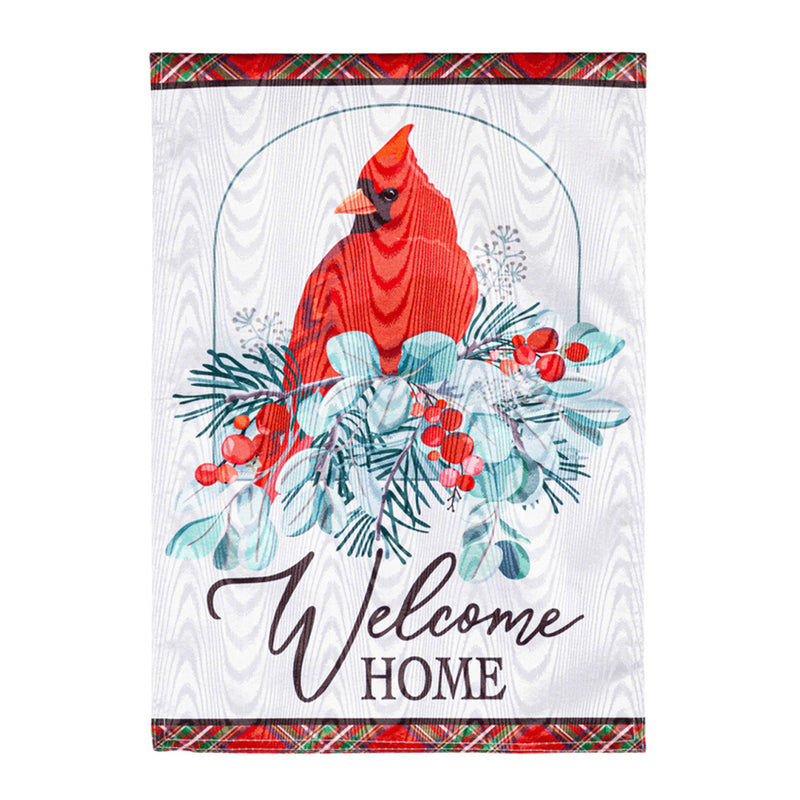 Winter Welcome Moire House Flag,13m11170