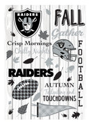 Las Vegas Raiders, Moire Flag, House Size, Fall Seasonal,13m3822