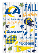 Los Angeles Rams, Moire Flag, House Size, Fall Seasonal,13m3828