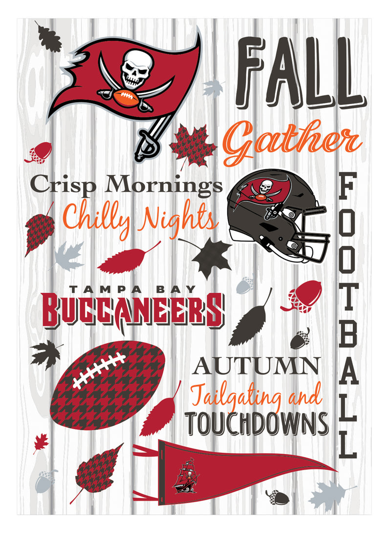 Tampa Bay Buccaneers, Moire Flag, House Size, Fall Seasonal,13m3829