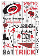 Carolina Hurricanes, Moire Flag, House Size, Fall Seasonal,13m4354