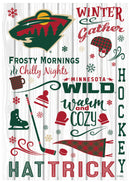 Minnesota Wild, Moire Flag, House Size, Fall Seasonal,13m4363