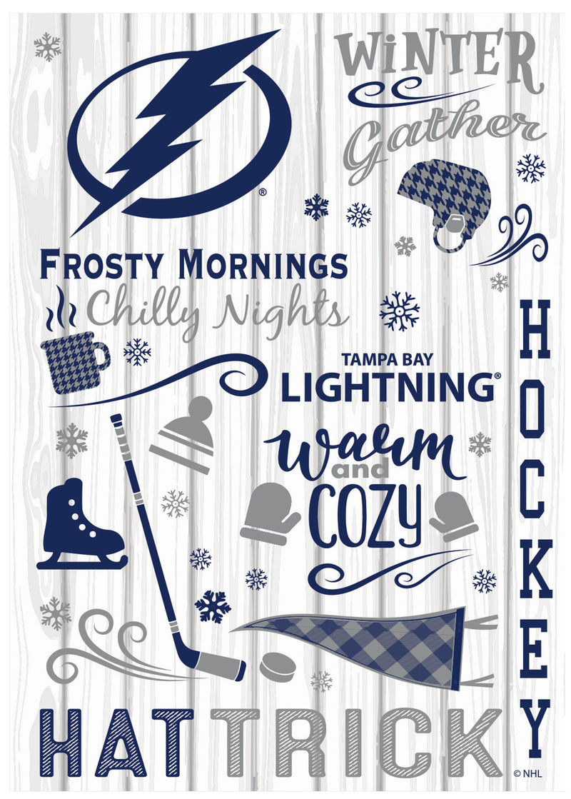 Tampa Bay Lightning, Moire Flag, House Size, Fall Seasonal,13m4375