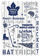 Toronto Maple Leafs, Moire Flag, House Size, Fall Seasonal,13m4376