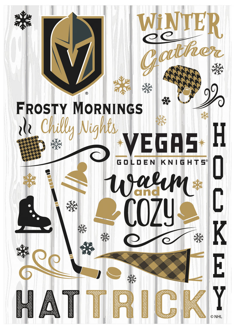 Vegas Golden Knights, Moire Flag, House Size, Fall Seasonal,13m4380