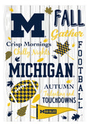 University Of Michigan, Moire Flag, House Size, Fall Seasonal,13m920