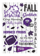 Texas Christian University, Moire Flag, House Size, Fall Seasonal,13m960