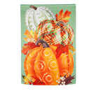 Painted Fall Pumpkins House Suede Flag,13s11065