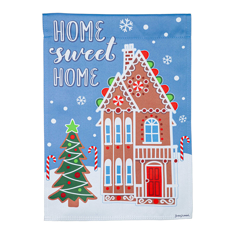 Gingerbread Home Suede House Flag,13s11125