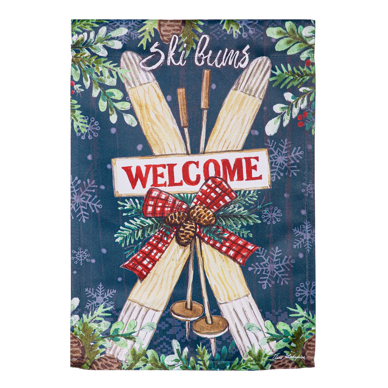 Ski Bum's Suede House Flag,13s11574