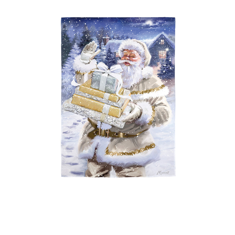Santa and Presents Suede House Flag,13s12437