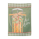 Let It Snow Slegh Suede House Flag,13s12494