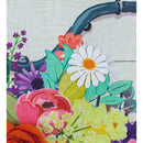 Farmhouse Bicycle Garden Burlap Flag,14b10271