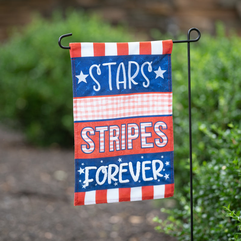 Stars and Stripes Forever Burlap Garden Flag,14b11857