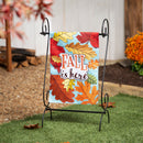 Fall Is Here Burlap Garden Flag,14b12026
