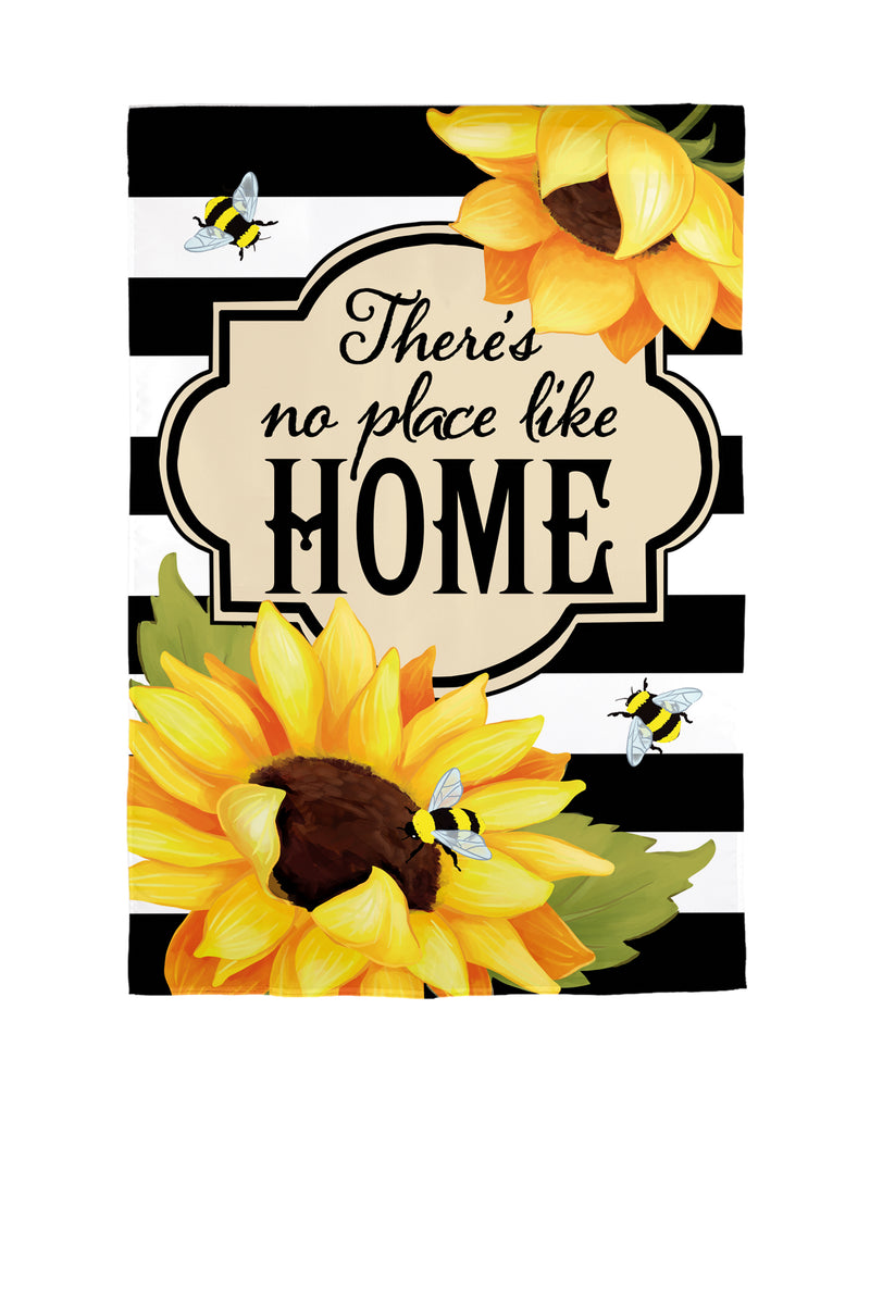 There's No Place Like Home Burlap Garden Flag,14b12063