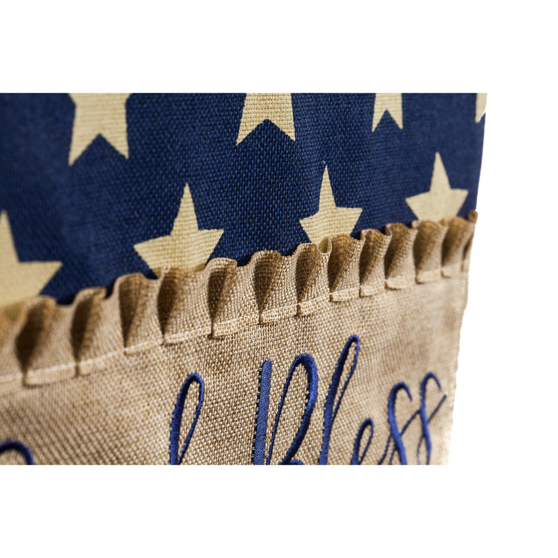 God Bless this Porch Garden Burlap Flag,14b4824