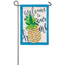 Welcome to Our Home Pineapple Garden Burlap Flag,14b8523