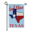 God Bless Texas Garden Burlap Flag,14b8861