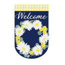 Daisy Wreath Garden Burlap Flag,14b9704