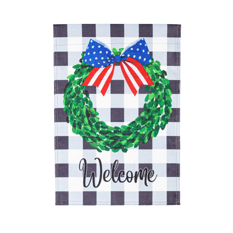 (Meadow Creek)Boxwood Plaid, Garden Burlap,14b9988
