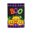 Boo Jack-o-Lanterns Garden Textured Suede Flag,14es10514