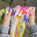 Floral Boots Garden Textured Suede Flag,14es9444