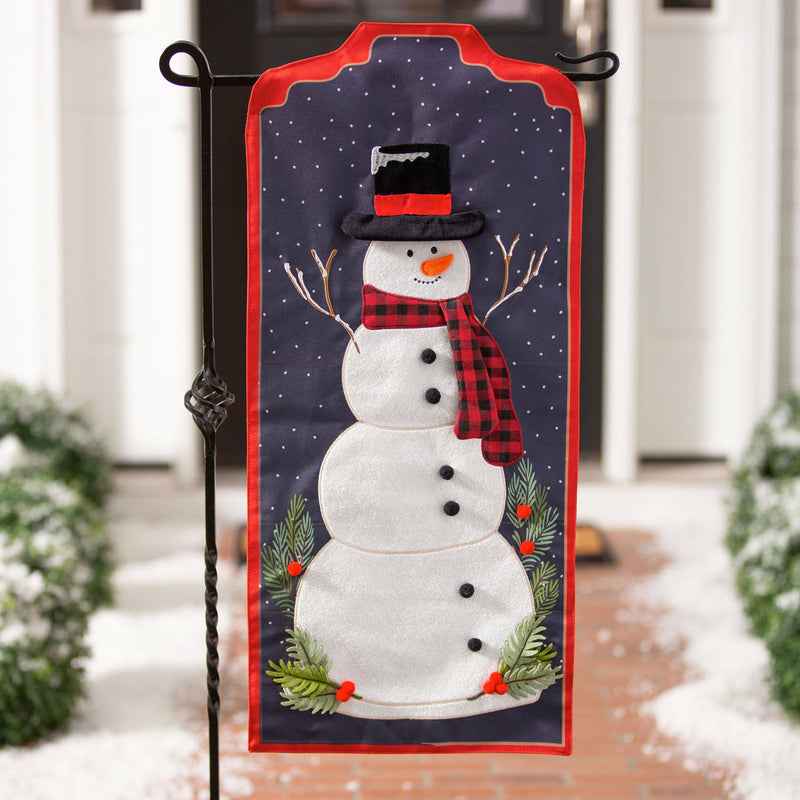Winter Snowman Everlasting Impressions Textile Décor,14l10046xl