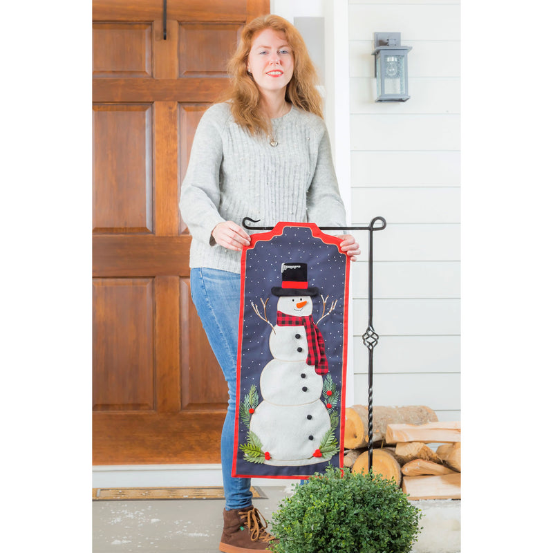 Winter Snowman Everlasting Impressions Textile Décor,14l10046xl