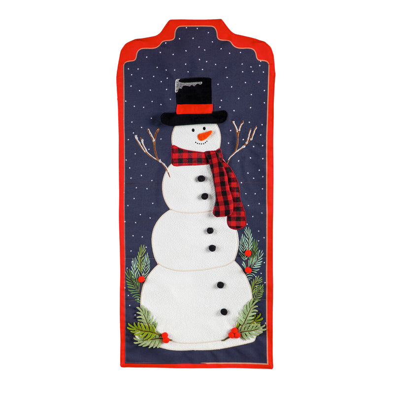 Winter Snowman Everlasting Impressions Textile Décor,14l10046xl