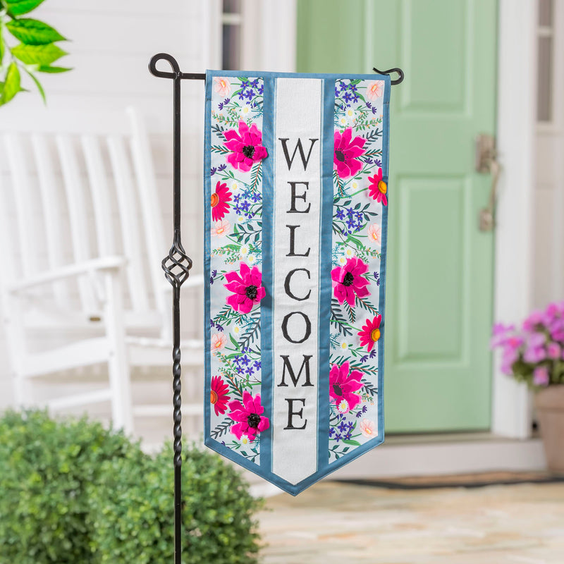 Wildflowers Welcome Everlasting Impressions Textile Décor,14l10267xl