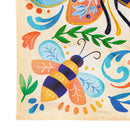 Patterned Bee Linen Garden Flag,14l11507