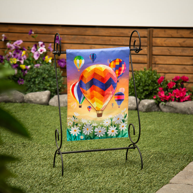 Hot Air Balloons Linen Garden Flag,14l11853
