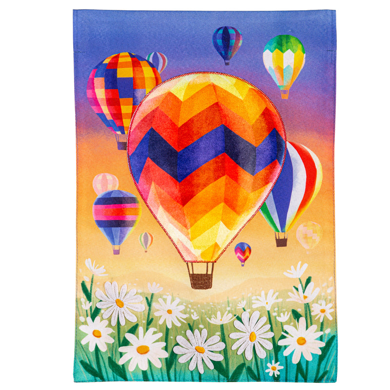 Hot Air Balloons Linen Garden Flag,14l11853