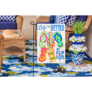 Life Is Better In Flip Flops Garden Linen Flag,14l4825