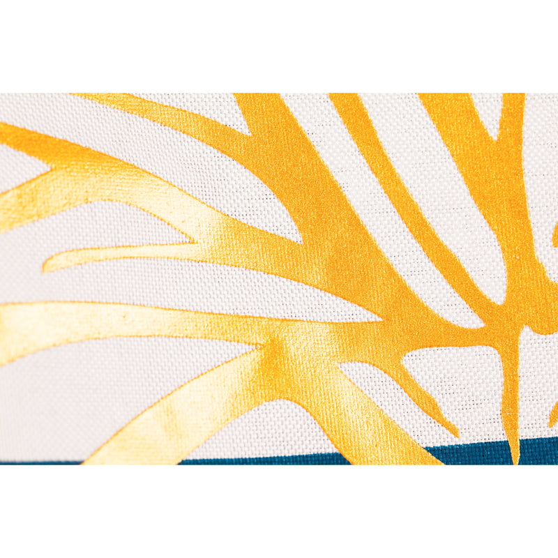 Pineapple Stripe Garden Linen Flag,14l8524bl