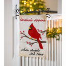 When Angels Are Near Garden Linen Flag,14l8772