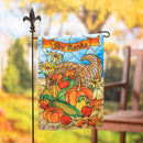 Stained Glass Cornucopia Garden Lustre Flag,14lu11005