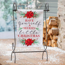 Have Yourself a Merry Little Christmas Moire Garden Flag,14m11236