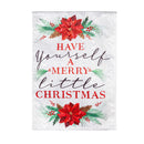 Have Yourself a Merry Little Christmas Moire Garden Flag,14m11236