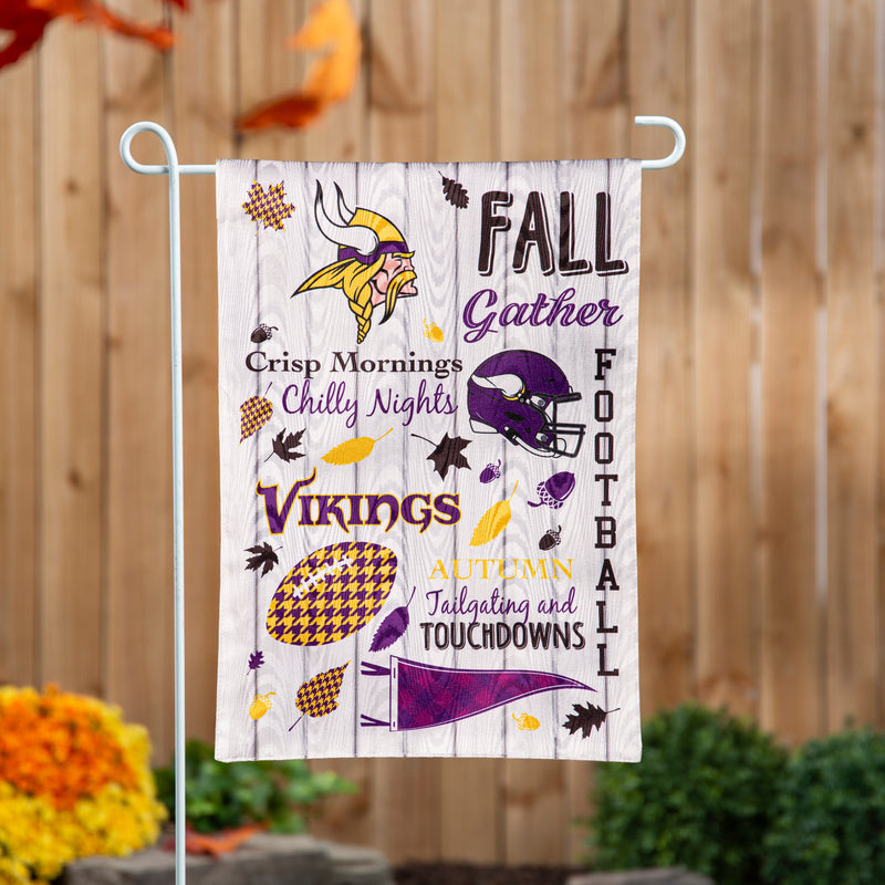 Minnesota Vikings, Moire Flag, GDN, Fall Seasonal,14m3817