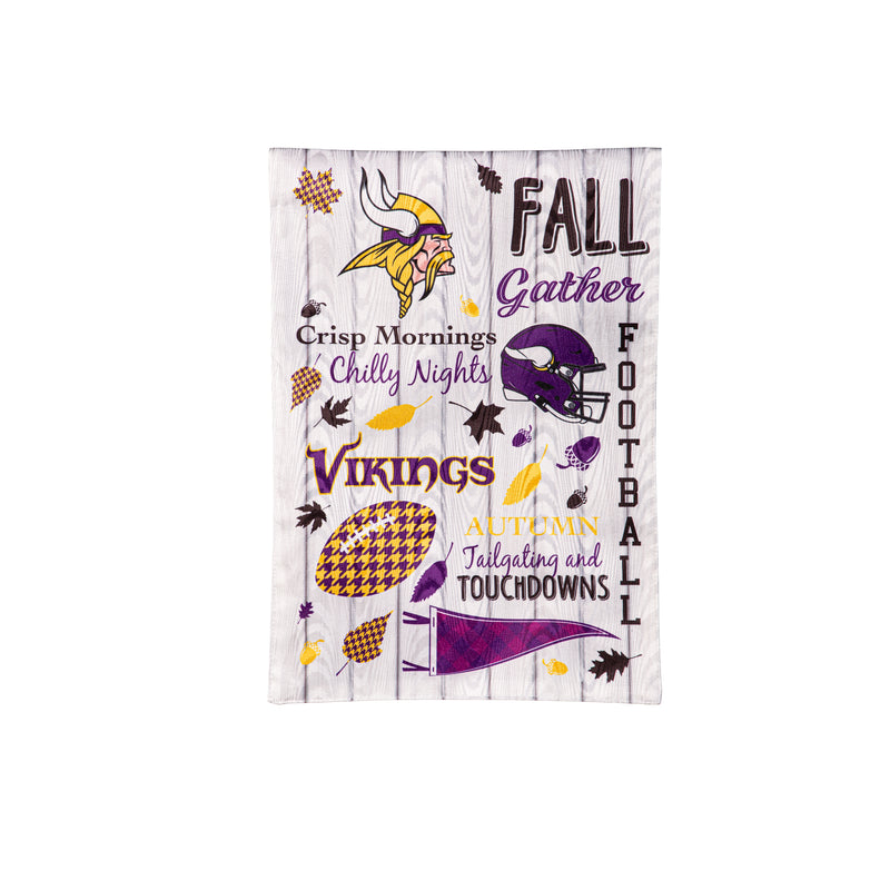 Minnesota Vikings, Moire Flag, GDN, Fall Seasonal,14m3817
