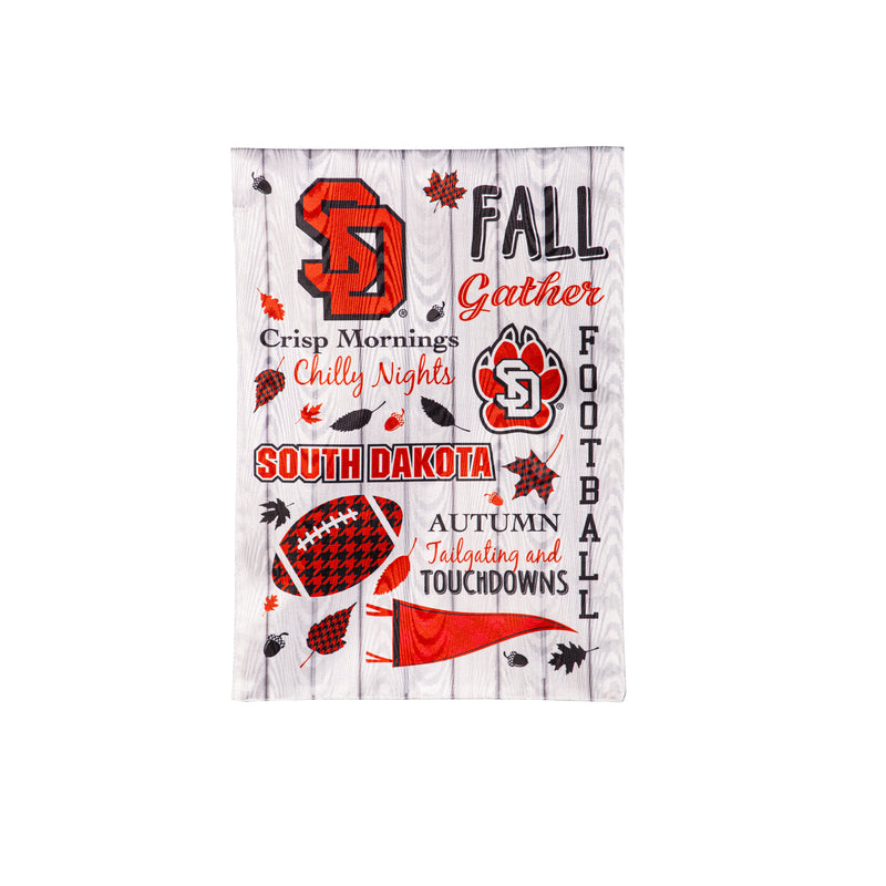 University of South Dakota, Moire Flag, GDN Size, Fall Seasonal,14m5037