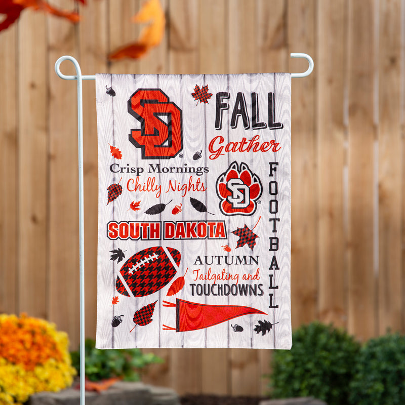 University of South Dakota, Moire Flag, GDN Size, Fall Seasonal,14m5037