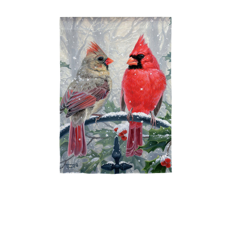 Winter Peace Garden Suede Flag,14s10067
