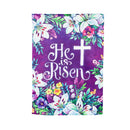Spring Flowers Easter Cross Garden Suede Flag,14s10169
