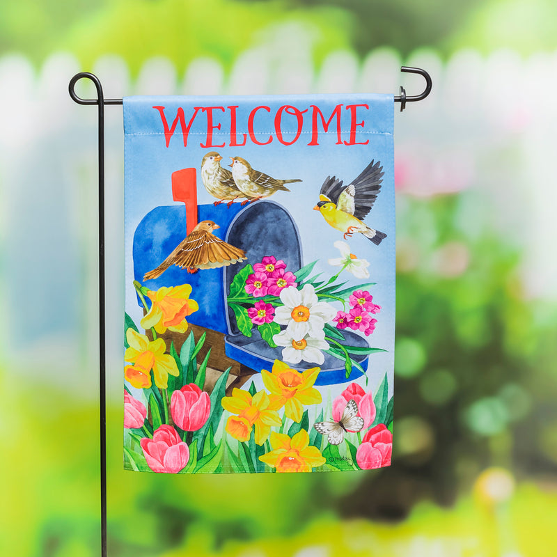 Mailbox Bouquet Garden Suede Flag,14s10731